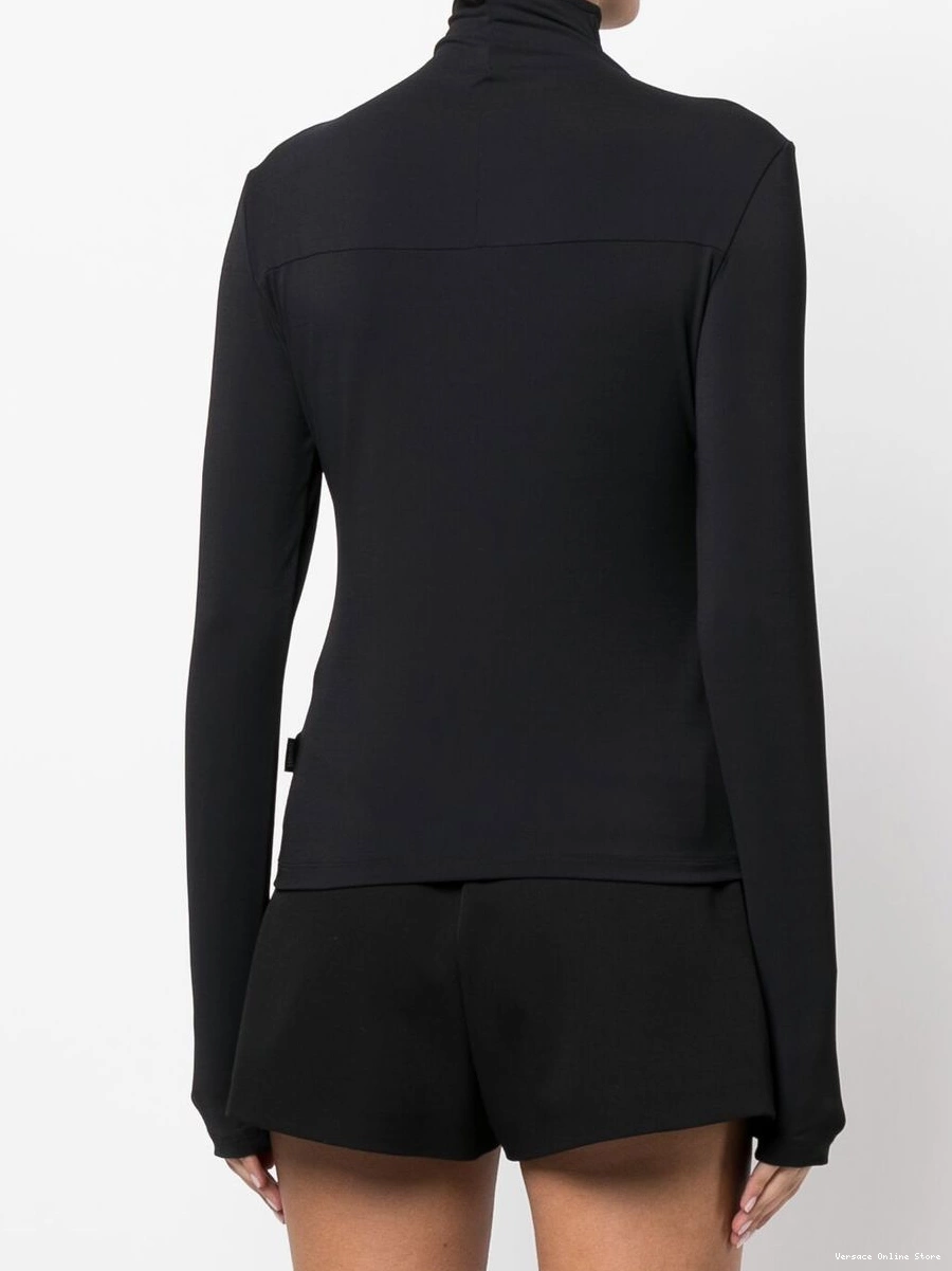 Affordable Versace Women 2000s top long-sleeve cut-out 0806